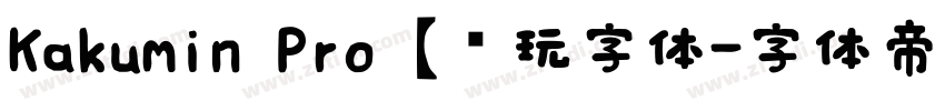Kakumin Pro【爱玩字体字体转换